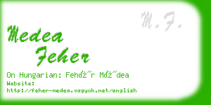 medea feher business card